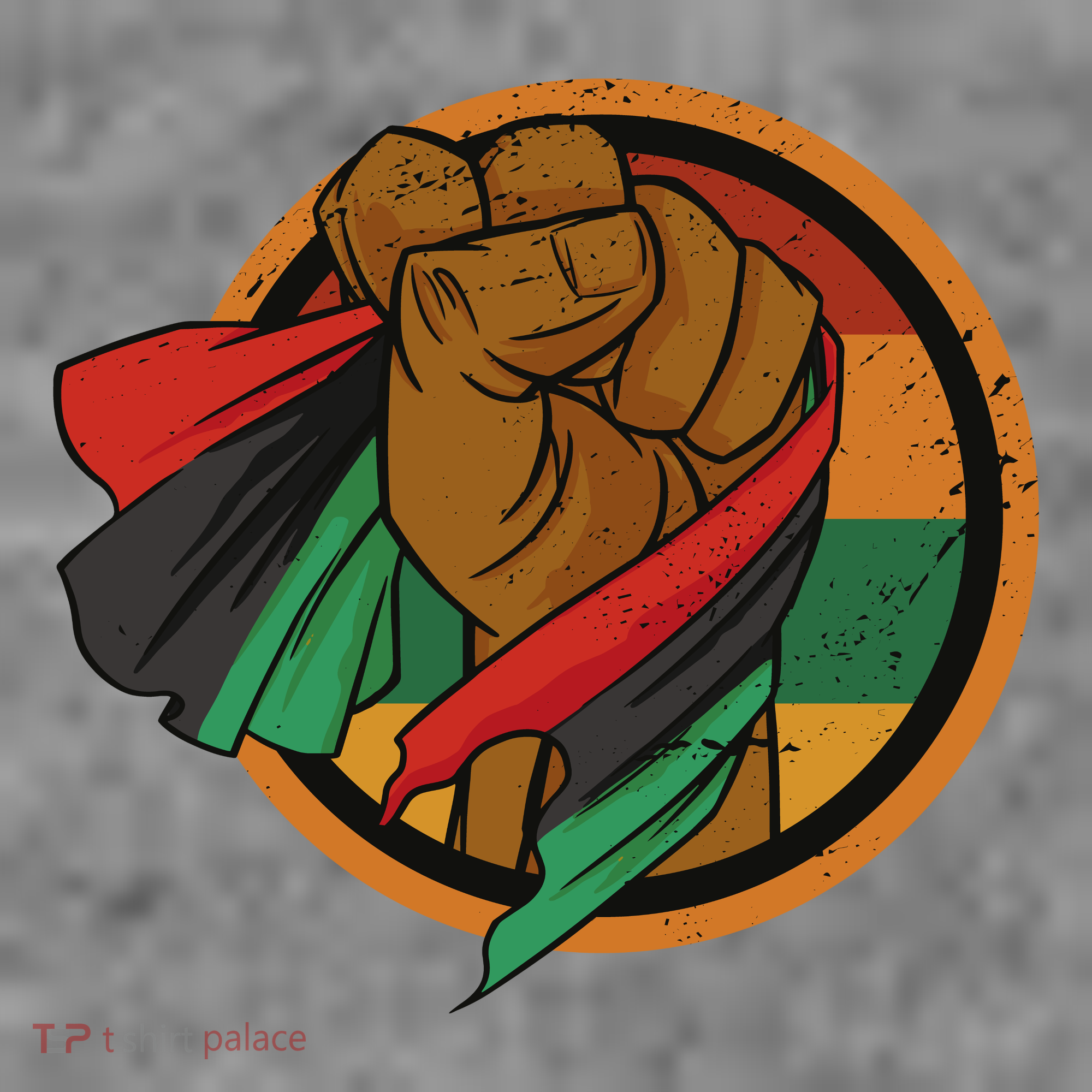 African Flag Hand Sweatshirt