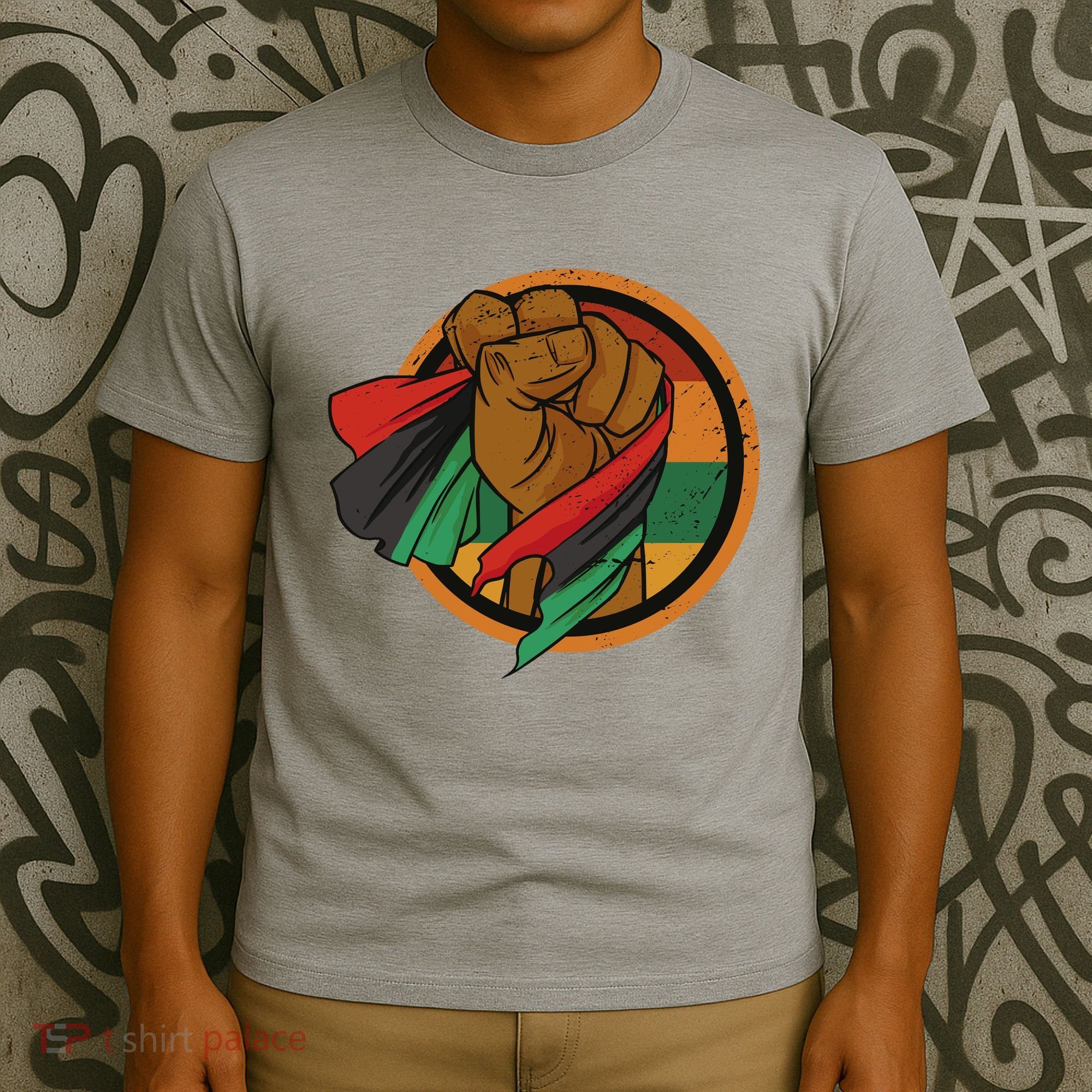African Flag Hand T-Shirt