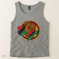 African Flag Hand Tank Top thumb 2