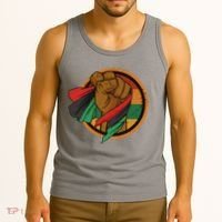 African Flag Hand Tank Top thumb 3