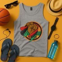 African Flag Hand Tank Top thumb 4