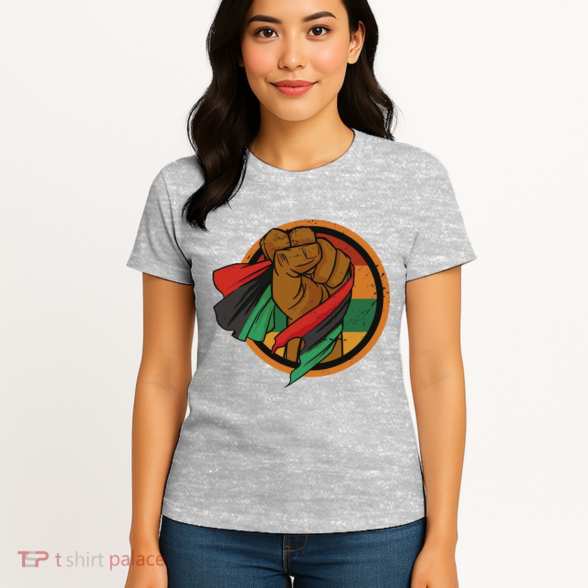 African Flag Hand Women's T-Shirt