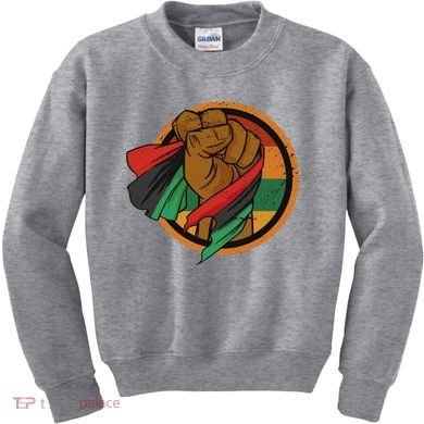 African Flag Hand Kids Sweatshirt