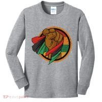 African Flag Hand Kids Long Sleeve Shirt thumb 0