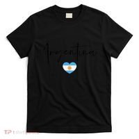 Argentina Flag Heart Argentina Soccer Jersey South America T-Shirt thumb 0