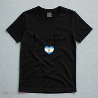 Argentina Flag Heart Argentina Soccer Jersey South America T-Shirt thumb 5