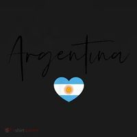 Argentina Flag Heart Argentina Soccer Jersey South America T-Shirt thumb 7