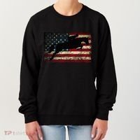 American Flag Horse Riding Show Jumping Women's Sweatshirt thumb 0
