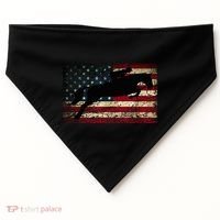 American Flag Horse Riding Show Jumping USA-Made Doggie Bandana thumb 0
