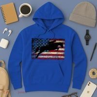 American Flag Horse Riding Show Jumping Hoodie thumb 3