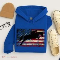 American Flag Horse Riding Show Jumping Hoodie thumb 4