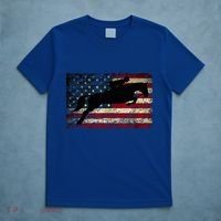 American Flag Horse Riding Show Jumping T-Shirt thumb 5