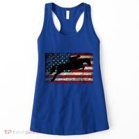 American Flag Horse Riding Show Jumping Women's Tank Top thumb 0
