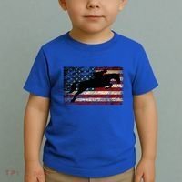 American Flag Horse Riding Show Jumping Toddler T-Shirt thumb 2