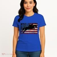 American Flag Horse Riding Show Jumping Women's T-Shirt thumb 4