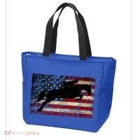 American Flag Horse Riding Show Jumping Tote Bag thumb 3