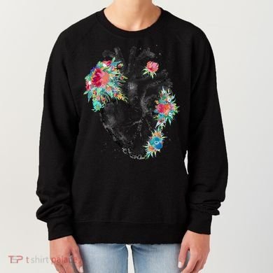 Anatomical Flower Heart Women's Sweatshirt