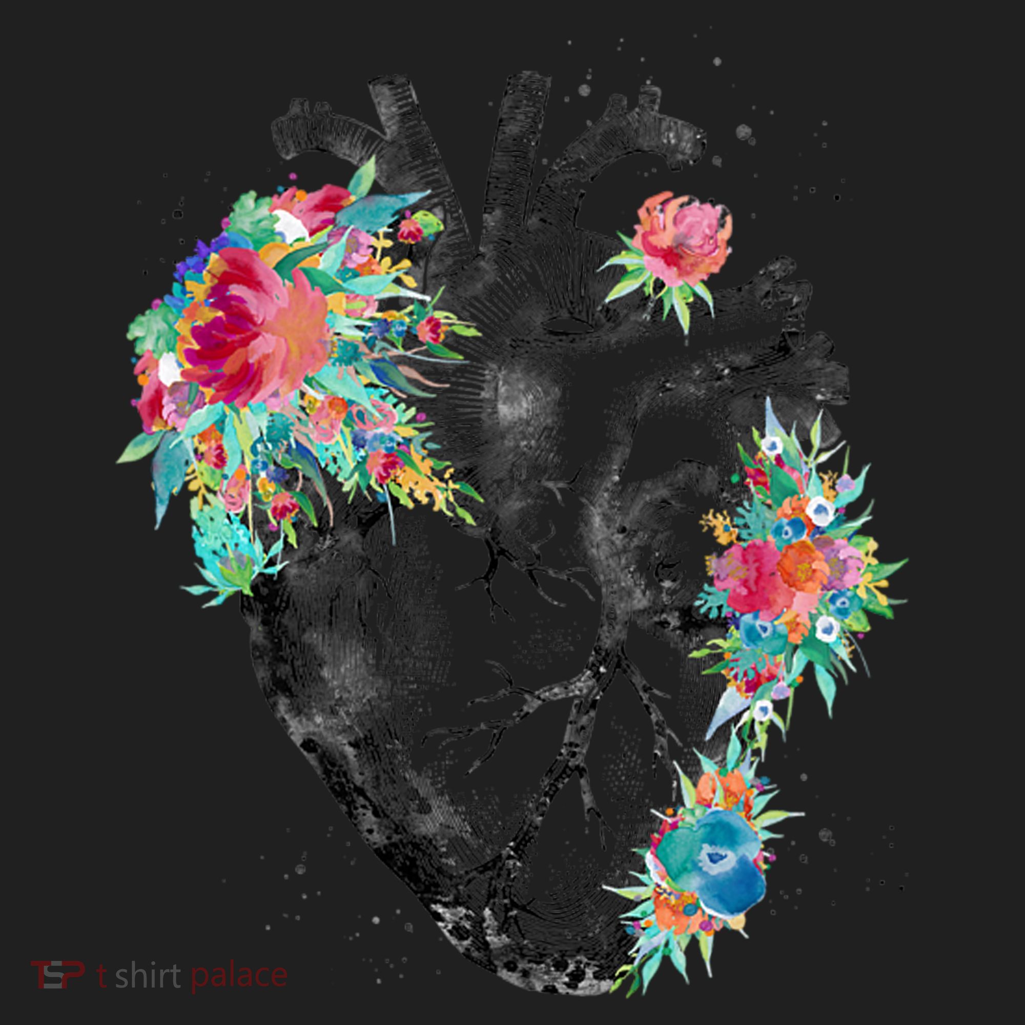 Anatomical Flower Heart Women's Sweatshirt