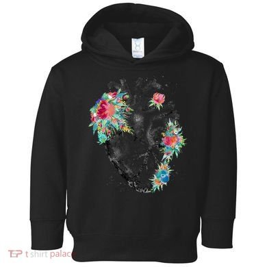 Anatomical Flower Heart Toddler Hoodie
