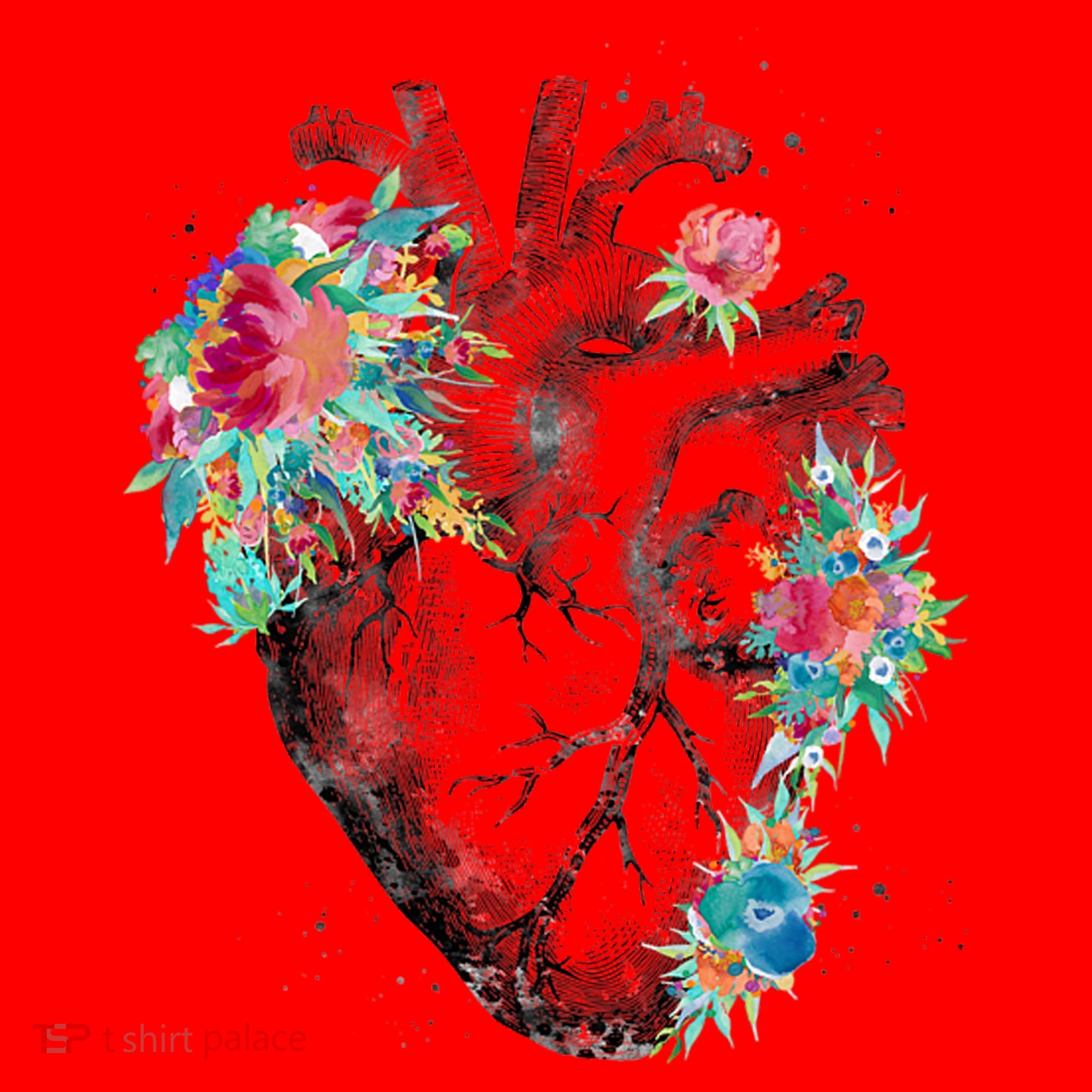 Anatomical Flower Heart Santa Hat