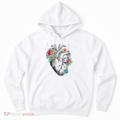 Anatomical Flower Heart Hoodie