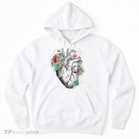 Anatomical Flower Heart Hoodie thumb 0