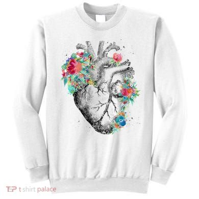 Anatomical Flower Heart Sweatshirt