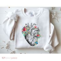 Anatomical Flower Heart Sweatshirt thumb 2