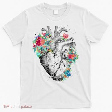 Anatomical Flower Heart T-Shirt