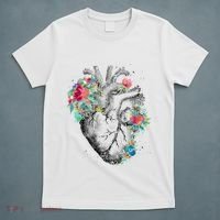 Anatomical Flower Heart T-Shirt thumb 5