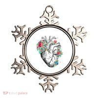 Anatomical Flower Heart Ornament thumb 0