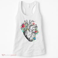 Anatomical Flower Heart Women's Tank Top thumb 0