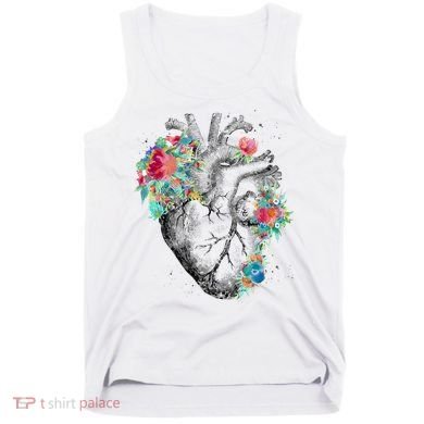 Anatomical Flower Heart Tank Top