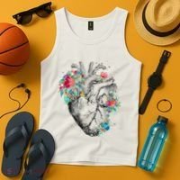Anatomical Flower Heart Tank Top thumb 4