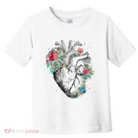 Anatomical Flower Heart Toddler T-Shirt thumb 0