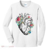 Anatomical Flower Heart Kids Long Sleeve Shirt thumb 0