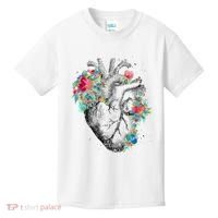 Anatomical Flower Heart Kids T-Shirt thumb 0