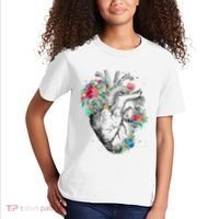 Anatomical Flower Heart Kids T-Shirt thumb 2
