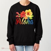Aloha Floral Hawaiian Tropical Women's Sweatshirt thumb 0