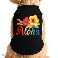 Aloha Floral Hawaiian Tropical Doggie Tank thumb 0