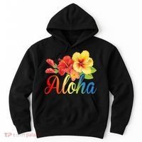 Aloha Floral Hawaiian Tropical Hoodie thumb 0