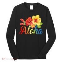 Aloha Floral Hawaiian Tropical Long Sleeve Shirt thumb 0