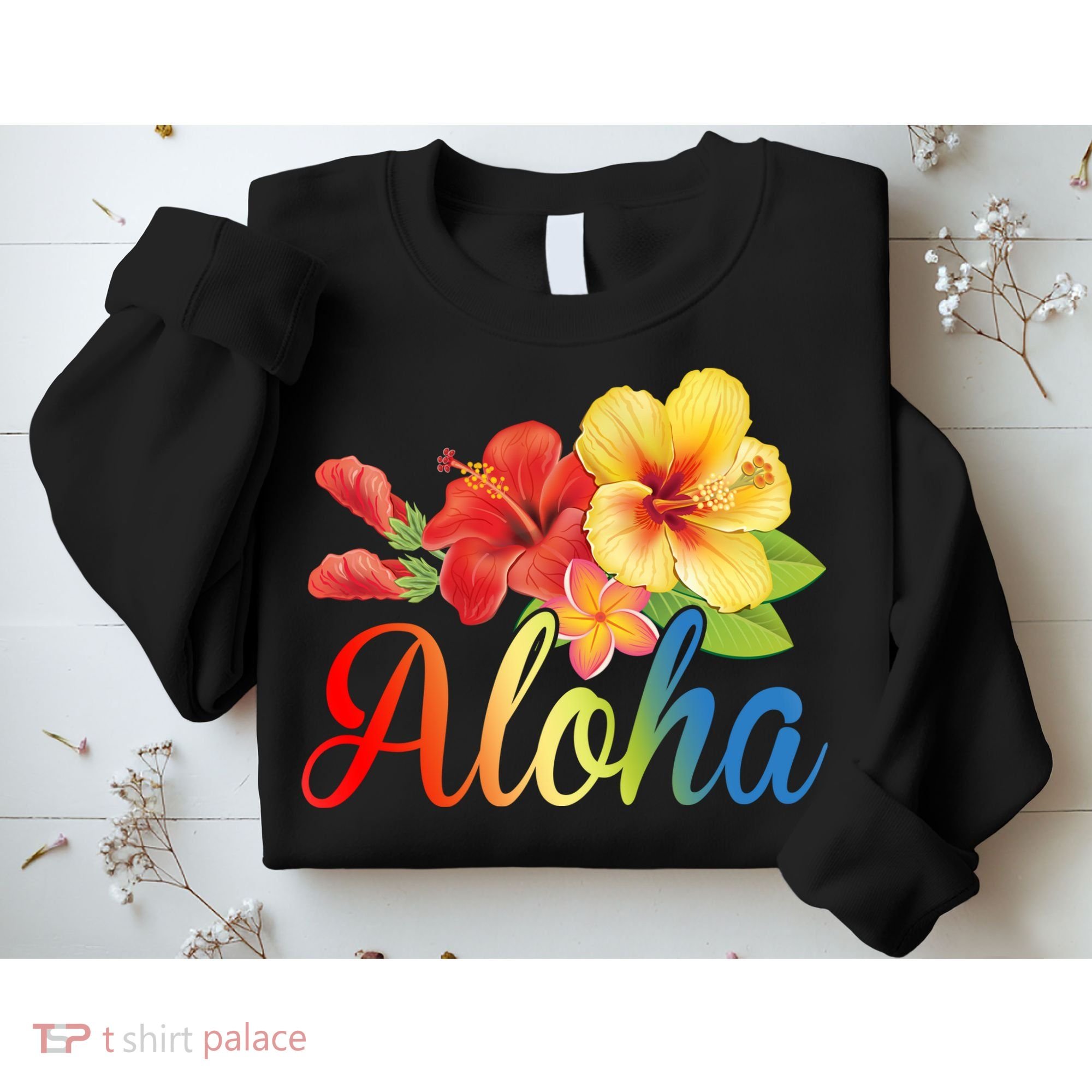 Aloha Floral Hawaiian Tropical Sweatshirt