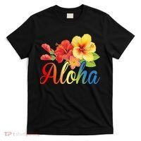 Aloha Floral Hawaiian Tropical T-Shirt thumb 0