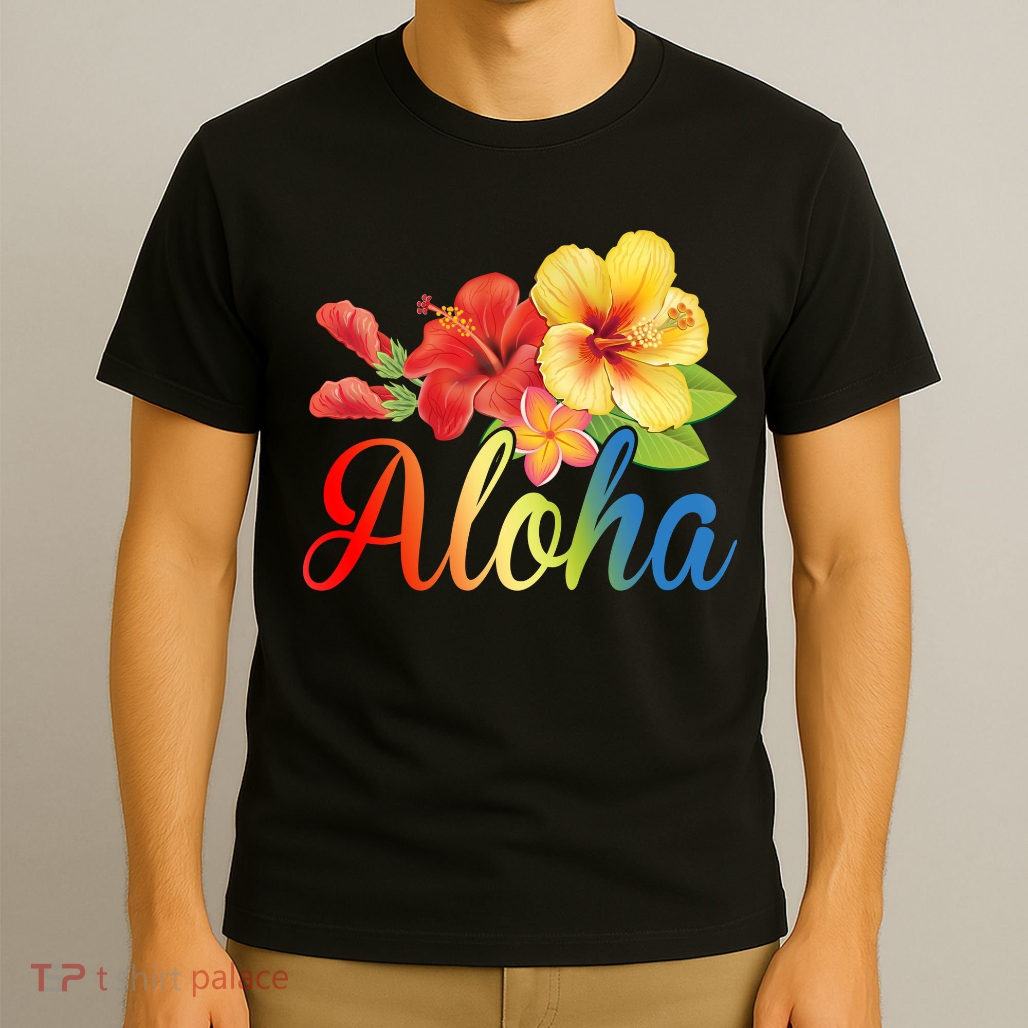 Aloha Floral Hawaiian Tropical T-Shirt