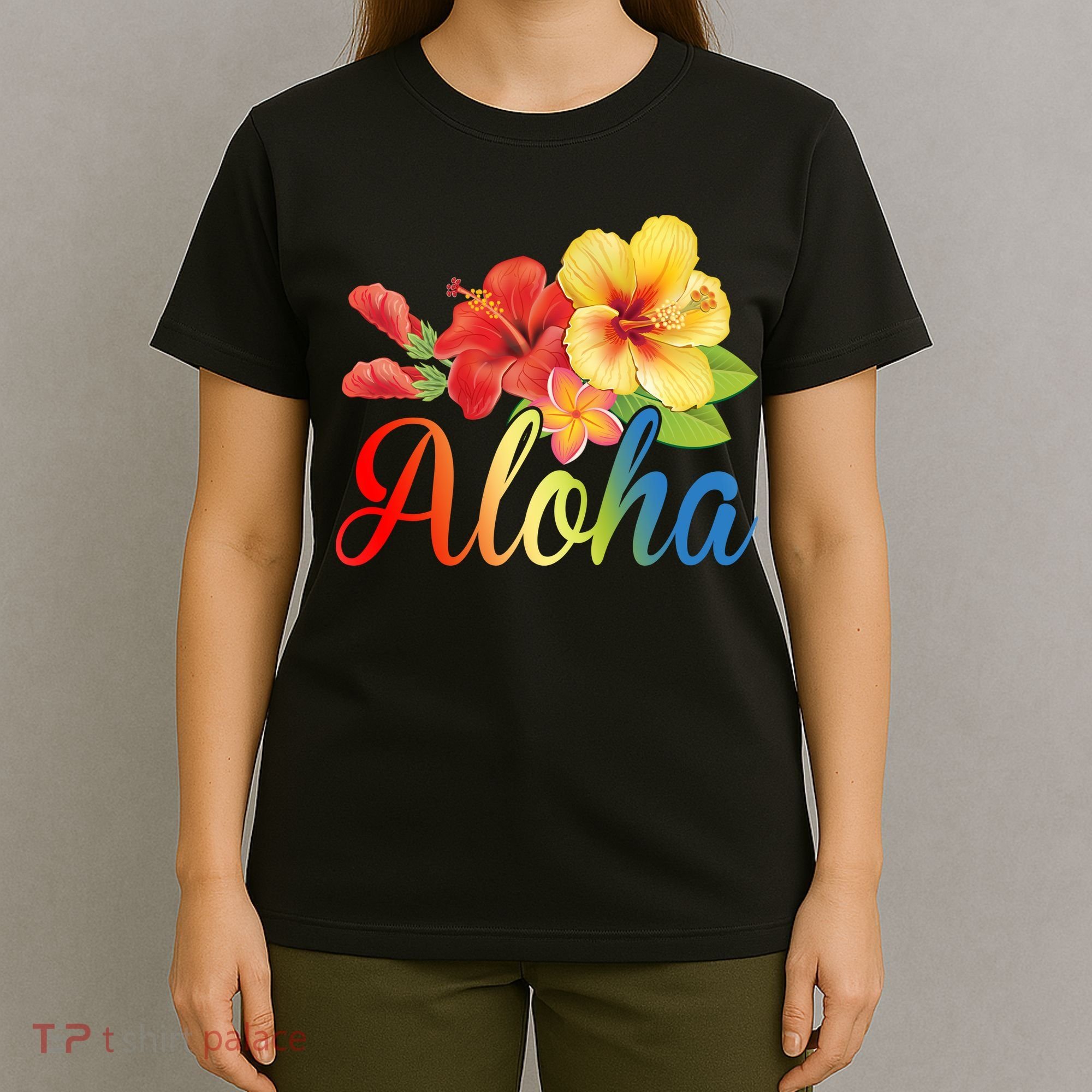 Aloha Floral Hawaiian Tropical T-Shirt