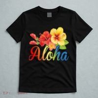 Aloha Floral Hawaiian Tropical T-Shirt thumb 5