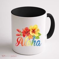 Aloha Floral Hawaiian Tropical Coffee Mug thumb 1