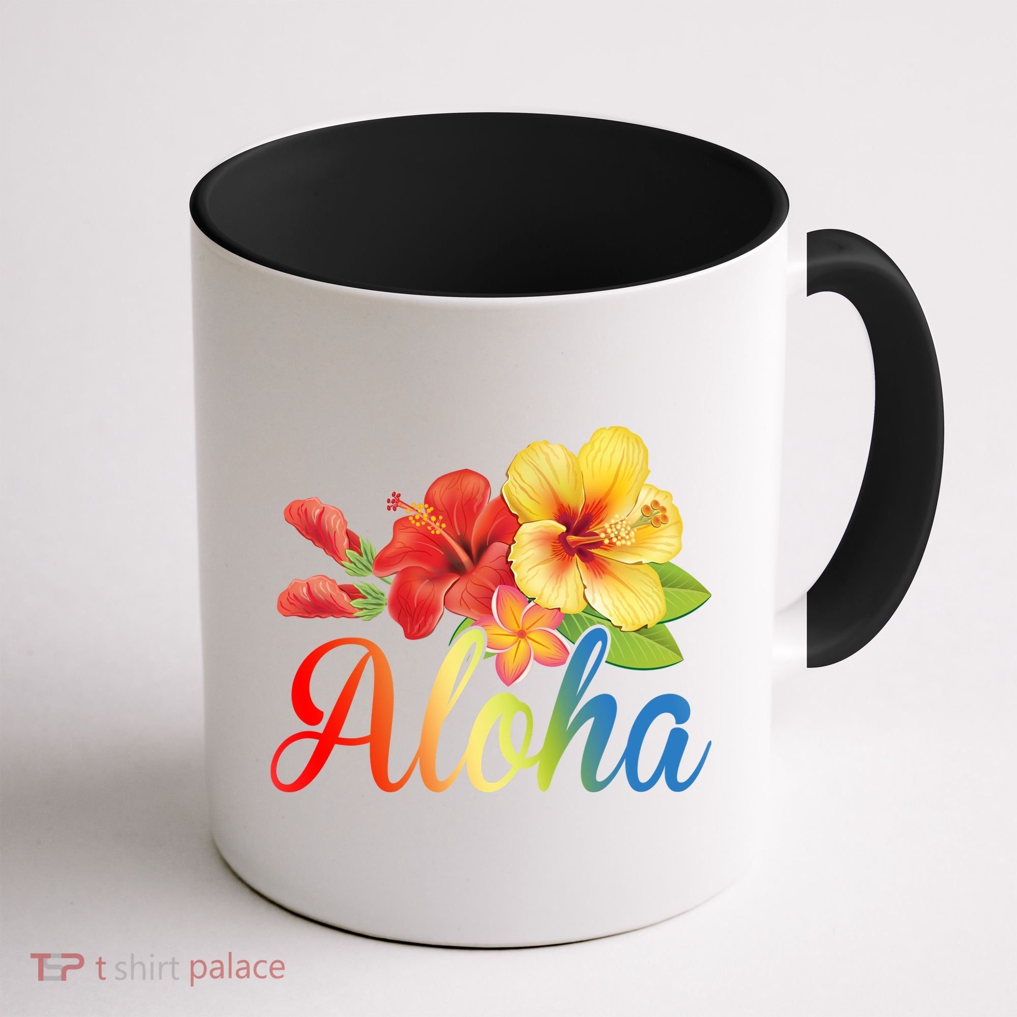 Aloha Floral Hawaiian Tropical Coffee Mug