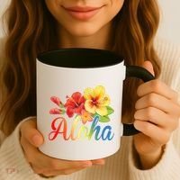 Aloha Floral Hawaiian Tropical Coffee Mug thumb 3